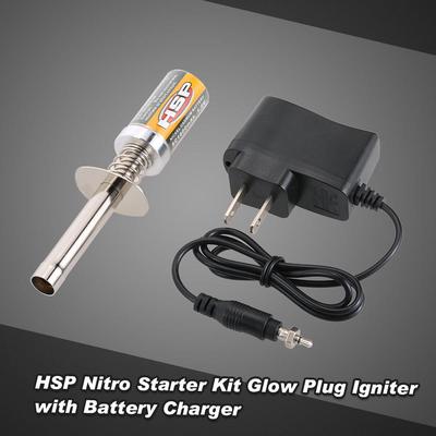 HSP Nitro Starter Kit Glühkerzenzünder mit Batterieladegerät für HSP RedCat Nitro Powered RC Car