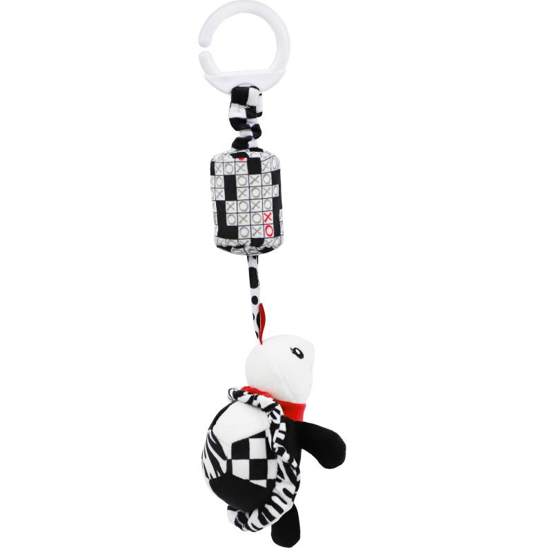 Baby Sensory Hanging Rattles Toy Black White Animals Stroller Infant Bed Wind Chimes 0-12 Months Infant Rattle Educational Toy