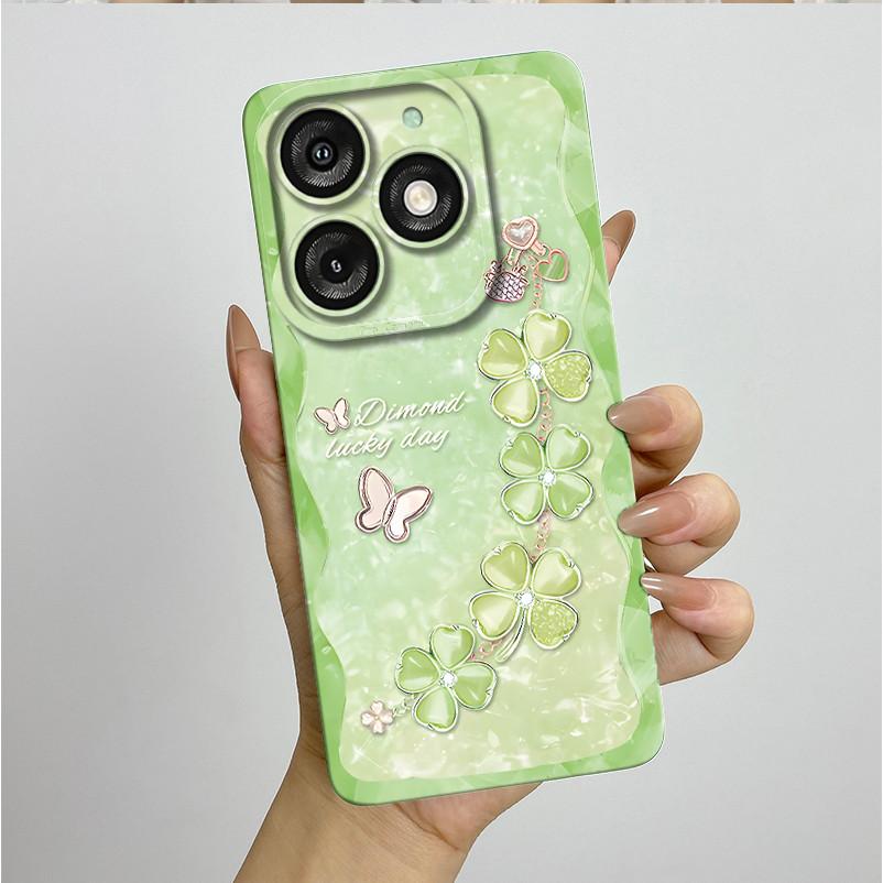For Itel A50 A667L Casing Pretty Butterfly Flowers Soft Silicone TPU Shockproof Cover For Itel A50 A 50 ITELA50 2024 Phone Case