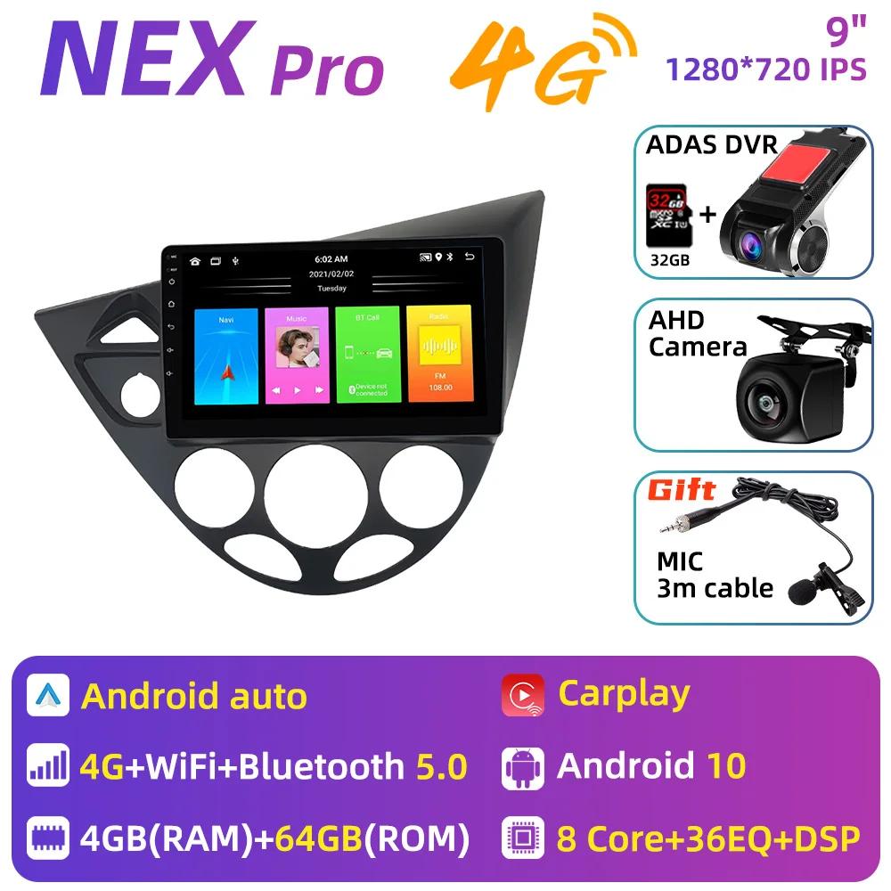 9 Inch Multimedia for Ford Fiesta 1995-2001 Focus MK1 1998-2004 Car Radio 2 Din Android Stereo Carplay Autoradio Head Unit Auto