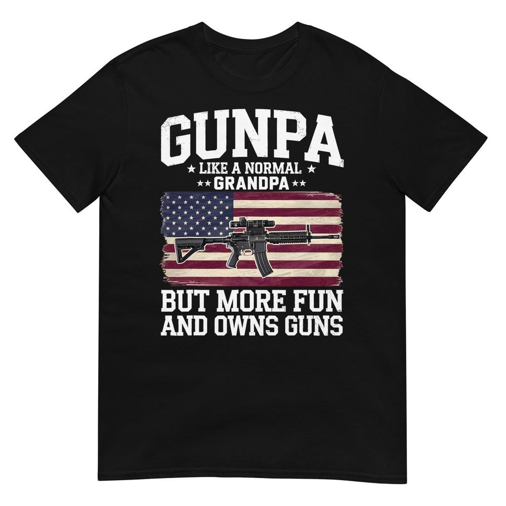 Смешная футболка с определением Gunpa и флагом США для дедушки 2XL