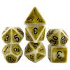 Retro DND Dice Set 7pcs Polyhedral Dice for D&D RPG Roll Playing Tabletop Dices Complete D4 D6 D8 D10 D12 D20 with Tube
