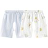 Tongtai Baby Summer Pure Cotton Jacquard Open-Crotch Shorts