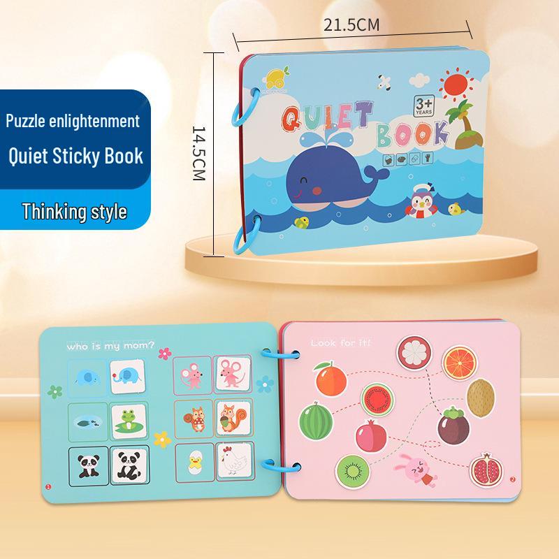 

Книга с тихими наклейками для раннего развития детей – Набор развивающих игрушек ручной работы