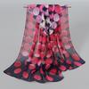 Spring Printed Chiffon Scarf Floral Printed Beach Shawl Lightweight Neck Scarf Summer Neck Sun Protection Scarf Shawl 150*50cm