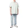 Nike Embroidered Logo Half-Zip Short-Sleeve Polo Shirt Men Tops Mint-Green DM5283-017