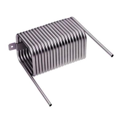 CNS Cooler Coil 10x10 Cm Square 7m for Beer, Durable Stainless Steel, Wall Mounting Included