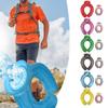 PVC-Kaltwasserbeutel für Outdoor-Aktivitäten Abkühlung Kaltwasserbeutel Strickstoffbezug Abnehmbar waschbar Weicher Nackenkühlring