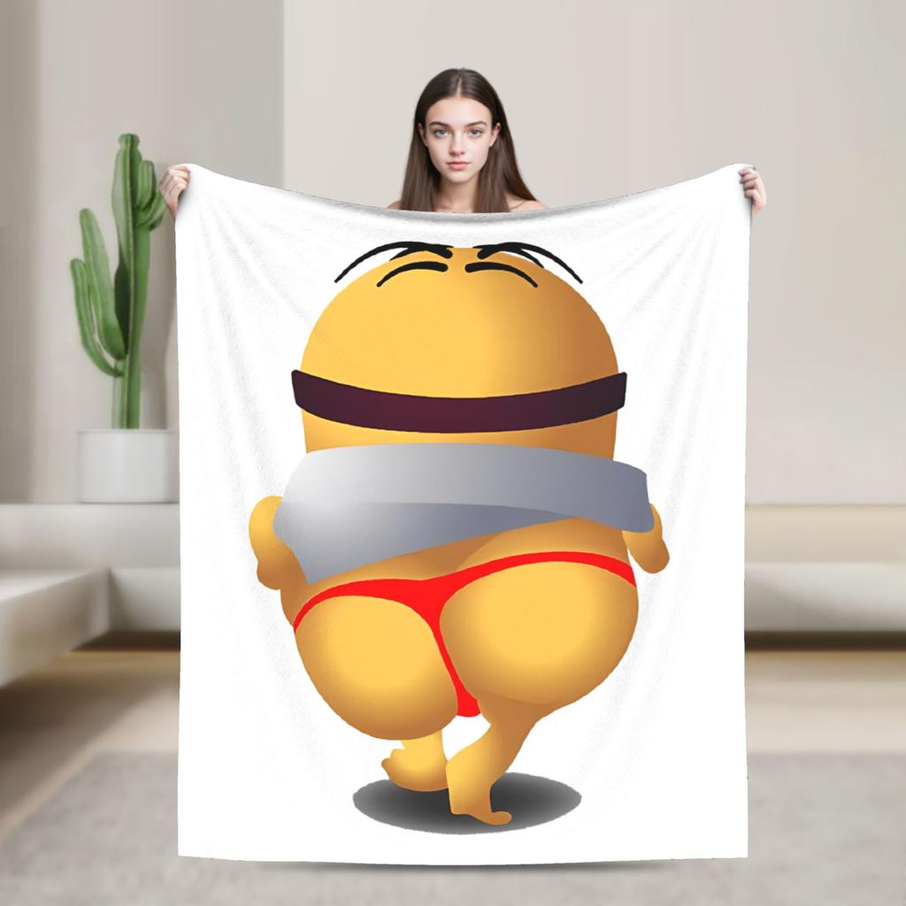 Kevin Dave Blanket Cartoon Flannel Novelty Soft Throw Blankets for Home Restaurant Spring Autumn