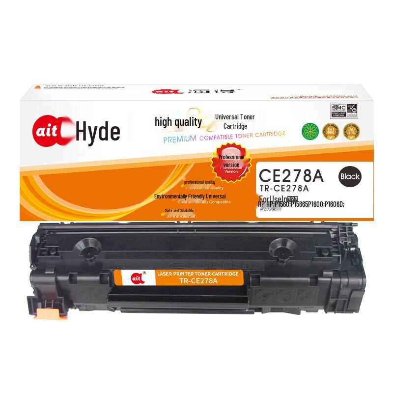 Haide Ait Compatible CE278A Black Toner Cartridge for HP Printers