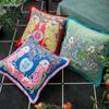 Medicci Home Gorgeous Cushion Cover Oriental Mystical Animals Print Ancient Style Decorative Pillow Case Luxury Coussin 50x50cm