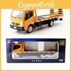Alloy Nissan Flatbed Trailer Truck Kids Toy With Inertia Control For Play And Collecting