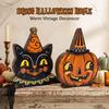 1/6 Pcs 10cm Halloween Tabletop Sign Plywood Halloween Tiered Tray Decor  Indoor