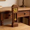 Dollhouse Miniature Clock Vintage Victorian Style Standing Mini Furniture For DIY Doll House Landscape Scene Decor Accessories
