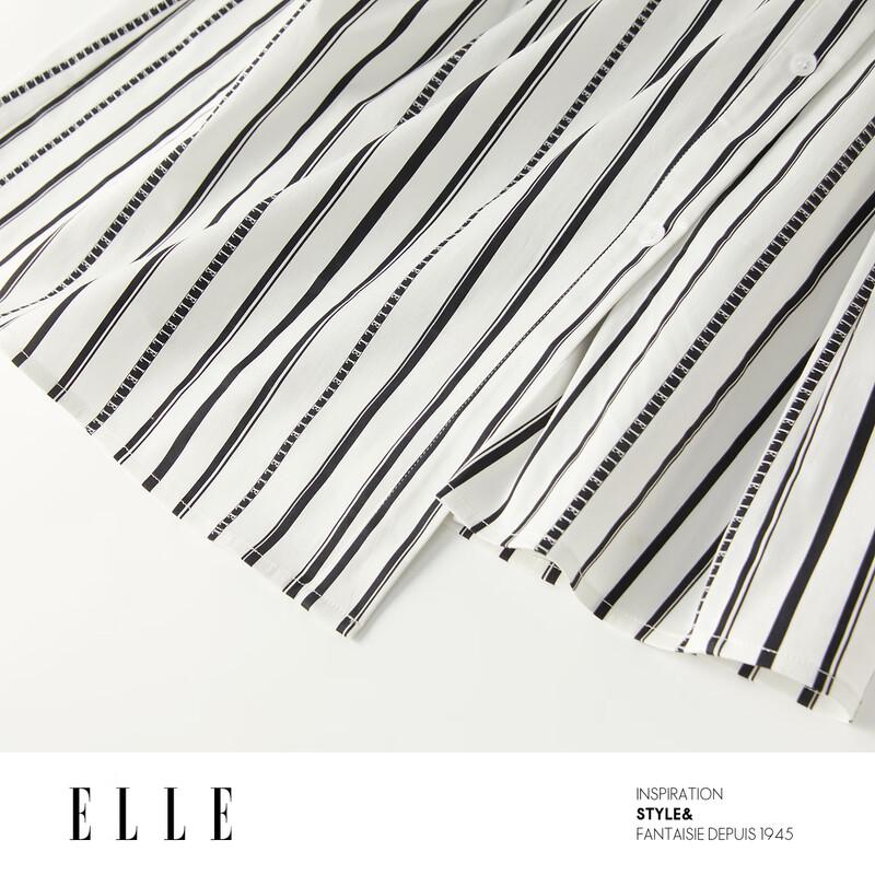 ELLE French Striped Shirtdress