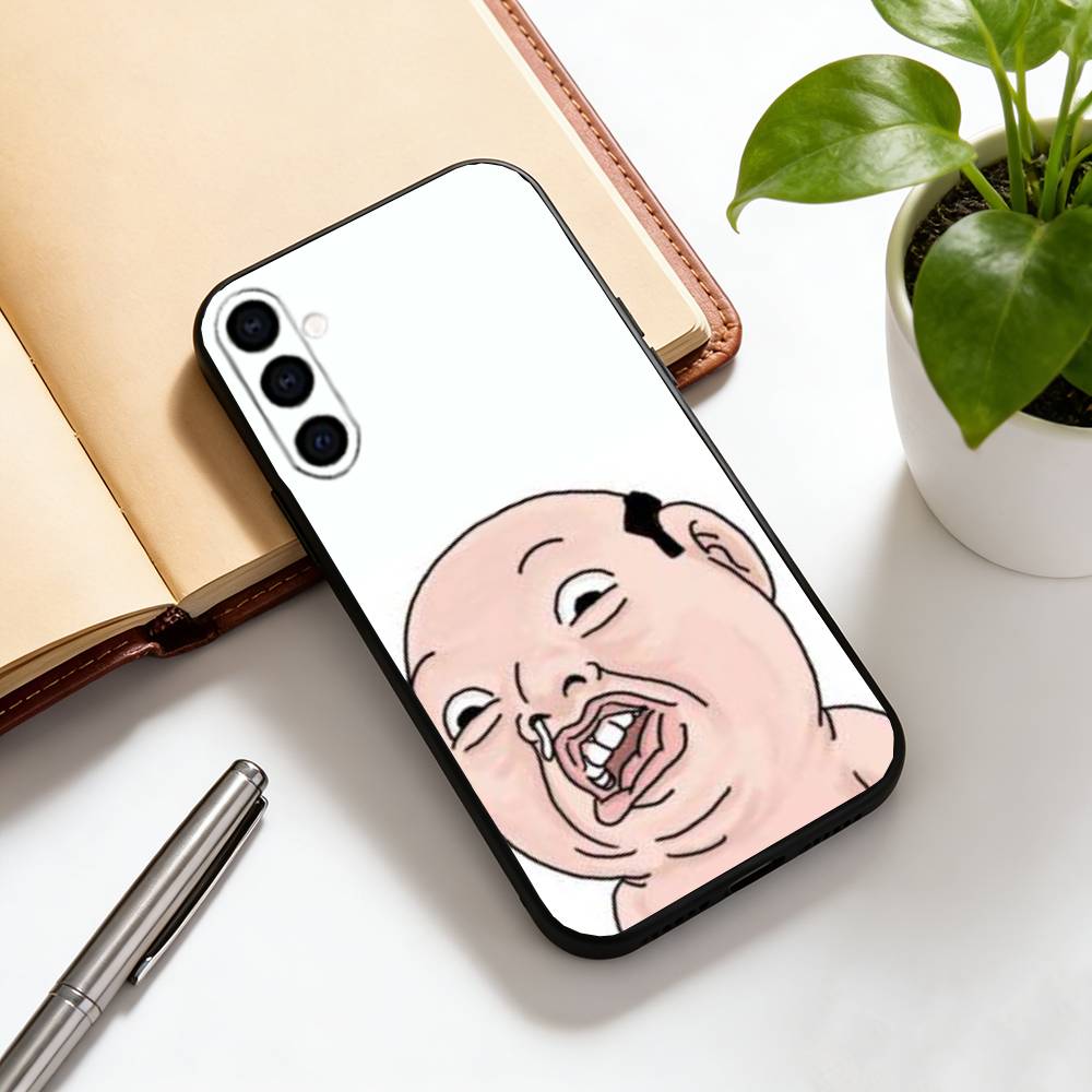 Silly Cartoons Phone Case For Samsung Galaxy A73,A72,A71,A70,A53,A52,A51,Soft Silicone Black Cover