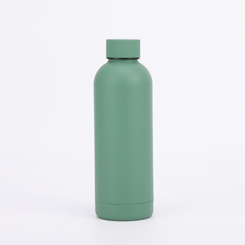 Stainless Steel Vacuum Insulated Water Bottle 500ml 750ml Matte Finish Sport Travel Cup Men Women