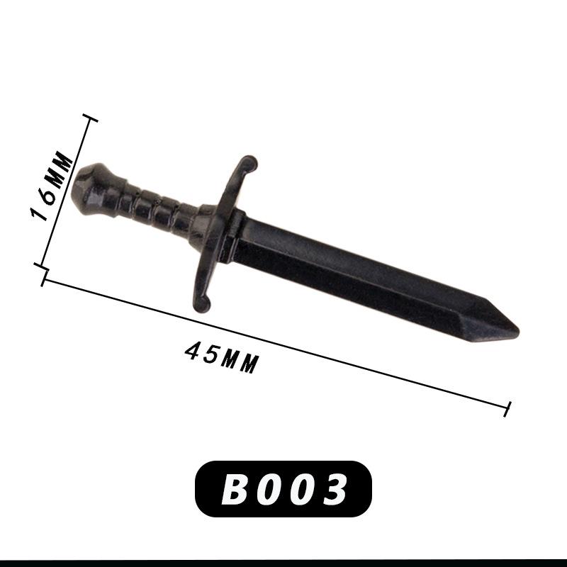 Medieval Knight Scene Minifigure: Fountain, Rapier, Compatible with LEGO Bricks