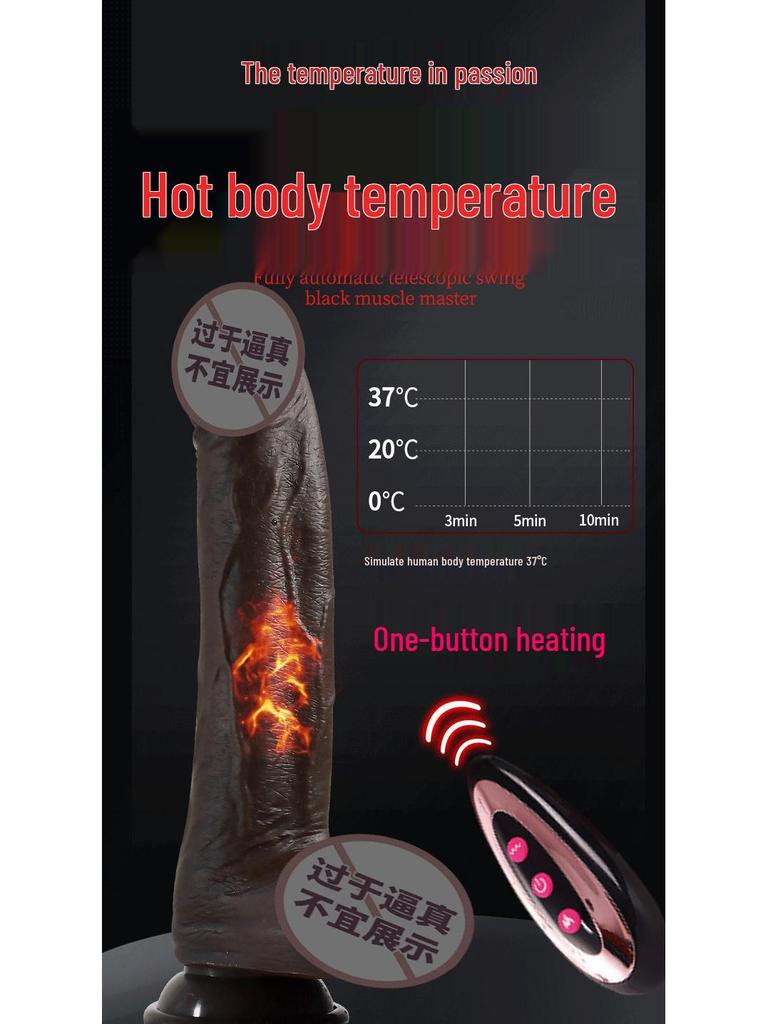 Silicone Telescopic Realistic Vibrator for Women