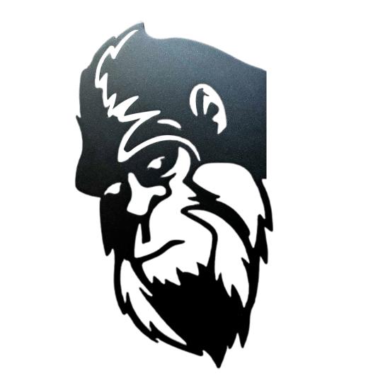 Yousheng Peek-a-Boo Sasquatch Silhouette Sign Metal Garden Art Sign Weatherproof Coated Animal Sign Outdoor Decor for Trees Fences Lawns Patios