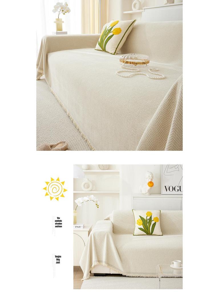 Chenille Non-Slip Cat-Resistant Sofa Cover - Full Coverage for All Seasons