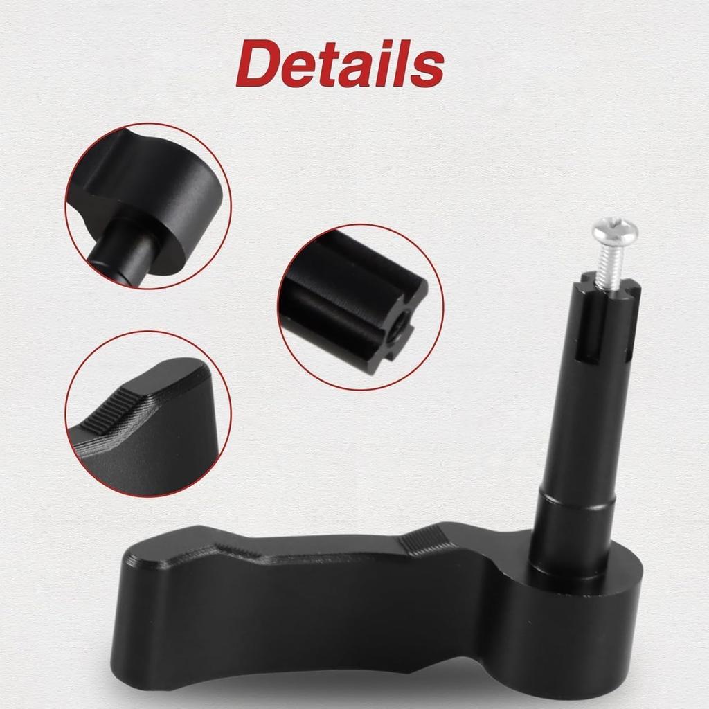 FUSCH Black Aluminum Thumb Throttle Control Lever Compatible With Polaris Sportsman 450 550 570 850 XP1000 / Scrambler 500 850 XP 1000 EPS Replace#: