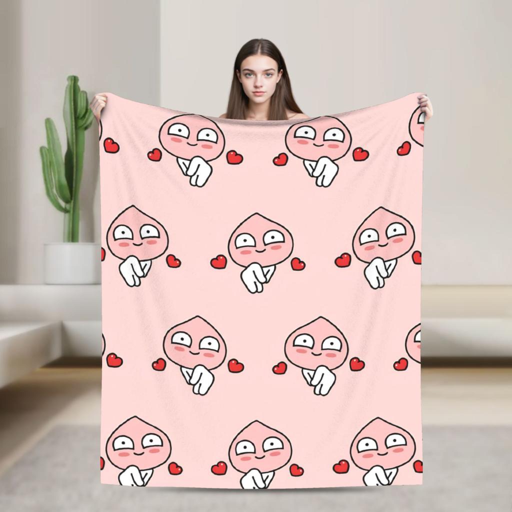 K-Kakaos F-Friends Plush Blanket Kids Flannel Throw Blanket For Couch Chair Soft Custom Quality Bedspread Gift Idea