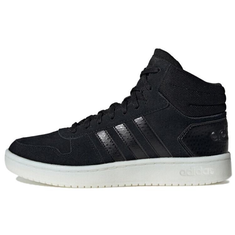 (WMNS) adidas Hoops 2.0 Mid Black White Women s EE7893 EU 36