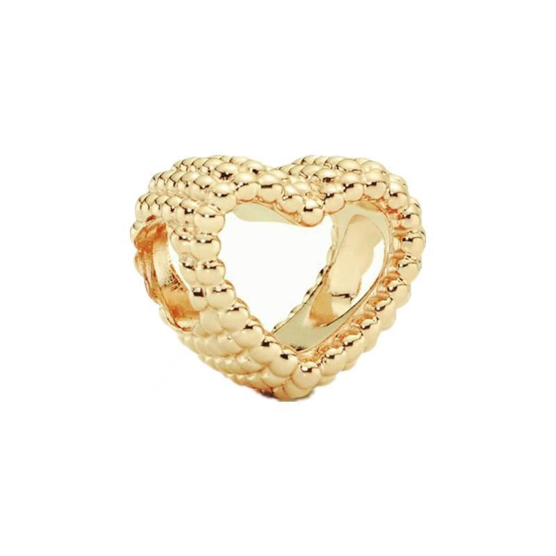 NEW DIY Sparkling Gold-Plating Serise Family Star Flower Cake Charm Bead Fit Silver European Bracelet Jewelry Gift
