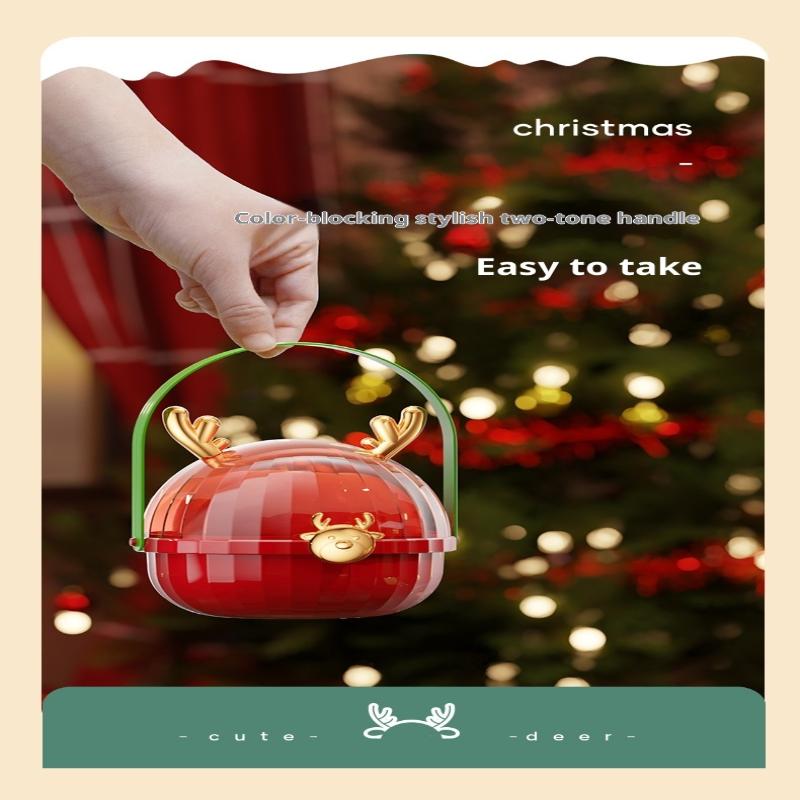 Creative Christmas Apple Box Christmas Eve Apple Handbag Elk Peace Fruit Box Christmas Gifts