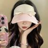 Summer Adorable Sun Protection Hat With Bow Tie And Embroidery For Adults