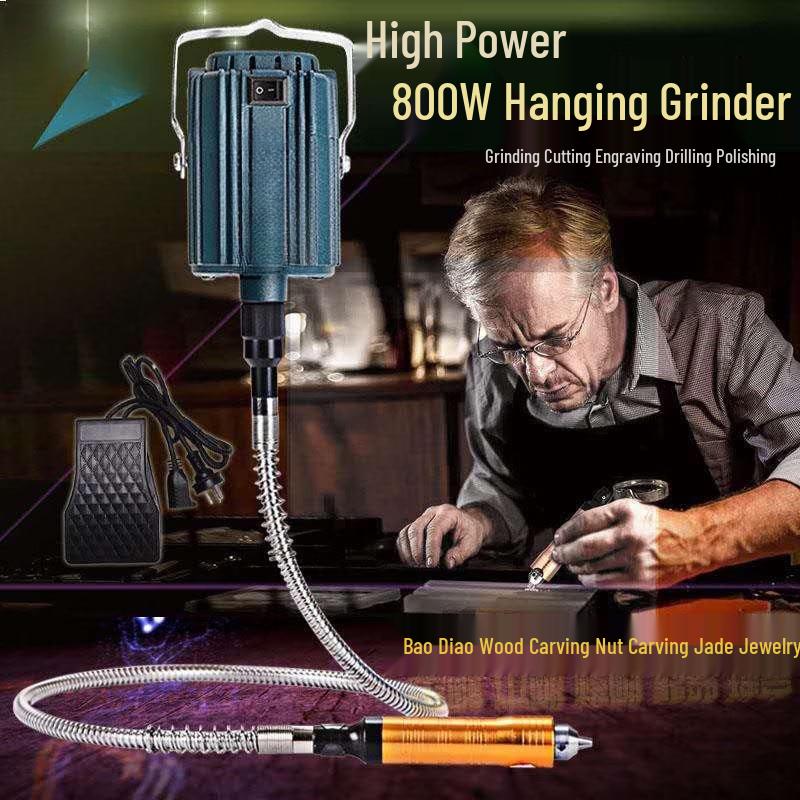 High-Power Benchtop Rotary Engraving & Grinding Machine CN plug (adapter included)