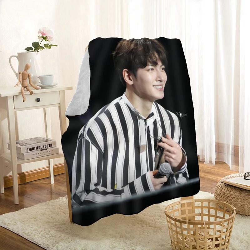 Neuer Artikel Ji Chang Wook Decken Druck Weiche Decke Überwurf für Zuhause/Sofa/Bettwäsche Tragbare Erwachsenen Reise Abdeckdecke