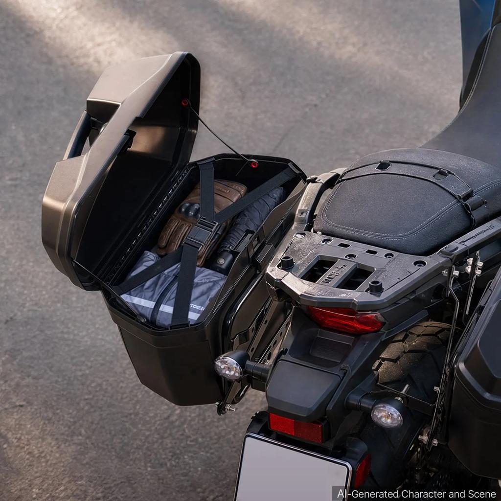 VEVOR Motorcycle Side Case 46L (23L*2) Universal ABS Motorcycle Saddle Case
