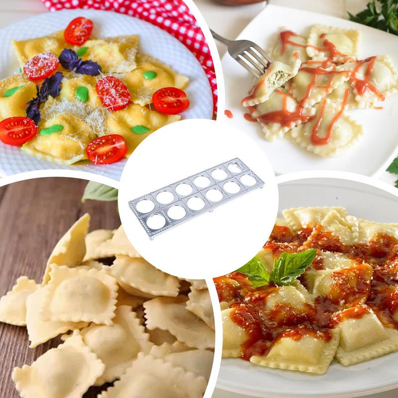 Aluminum Alloy Tortellini Maker Pasta Form Meat Dumpling Mold 12/37 Holes Dumpling Pastry Pressure Cutter Home Kitchen Tools
