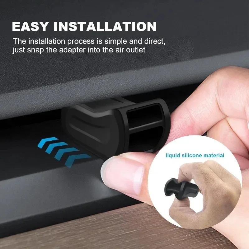 For Tesla Model Y Juniper 2025 Air Vent Freshener Clip Air Outlet Aromatherapy Holder Mount Model3 Highland 2024 Gadget Stand