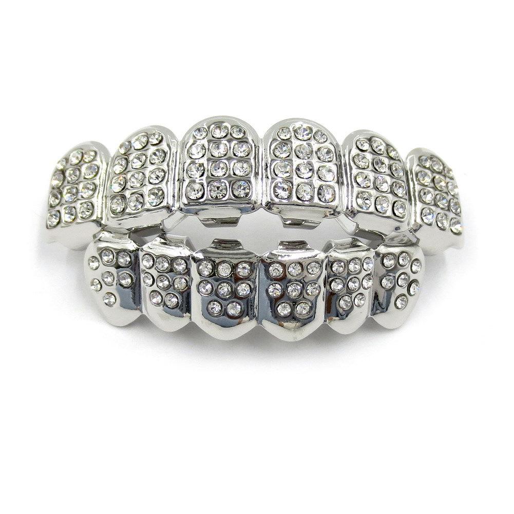 Gold-Plated Hip Hop Grillz - Twill Style