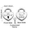 1PC Love Customized Name Couple Wishing Lock For Bag Suitcase Luggage Box Wedding Birthday Trip Gift Love Padlock