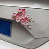 Car Window Decals Auto Removable Waterproof Decoration Blossom Flower Car Decals Set For Safe Driving Truck Wall Laptop Rearview