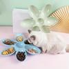 1pc Kunststoff Katzenfutter Schüssel Pet Schüsseln Multi-Funktionale Blütenblatt Geformt Katze Hundefutter Und Wasser Feeder Pet fütterung Liefert