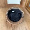 Tweed plaid fashion octagonal hat Children's autumn and winter British versatile newsboy hat Cold and warm temperament cap