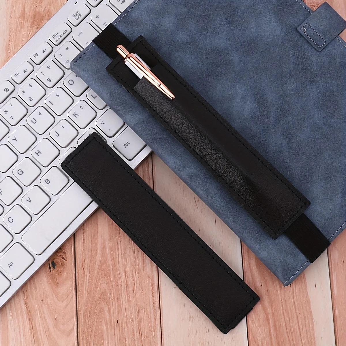 

PU leather conference pen case, elastic strap, pen insert, rubber band clip, notebook pen bag, pen protection case, stationery b