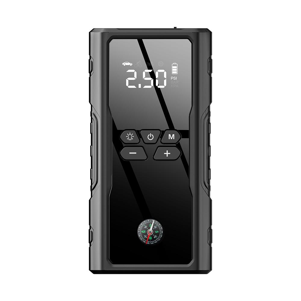 Portable Air Compressor, Cordless Electric Tire Inflator, 8000mAh 1000A Jump Starter and Air Pump