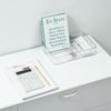 Clear Stackable Plastic Storage Drawer Organizer for Desktop, Kitchen, or Cosmetics.