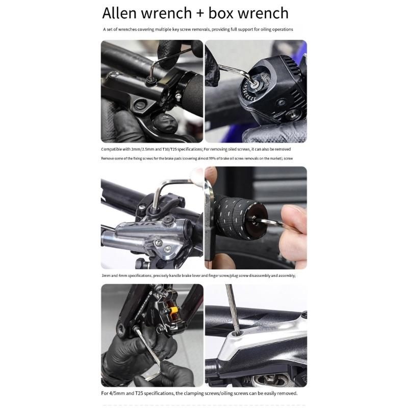 Sady na odvzdušnění brzd pro jízdní kola Nástroj na odvzdušnění hydraulických kotoučových brzd Sady na odvzdušnění oleje hydraulických kotoučových brzd pro silniční kola Snadno použitelné