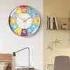 Neue 8 Zoll Runde Wanduhr Modernes Design Leise Zeitmesser Für Kinder Wohnzimmer Schlafzimmer Lernuhren Dekorationszubehör