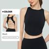 Cross-Border Fixed Cup Yoga Beauty Back Vest Sexy Cross Backless Gym Breathable Quick-Drying Tops Running Outerwear