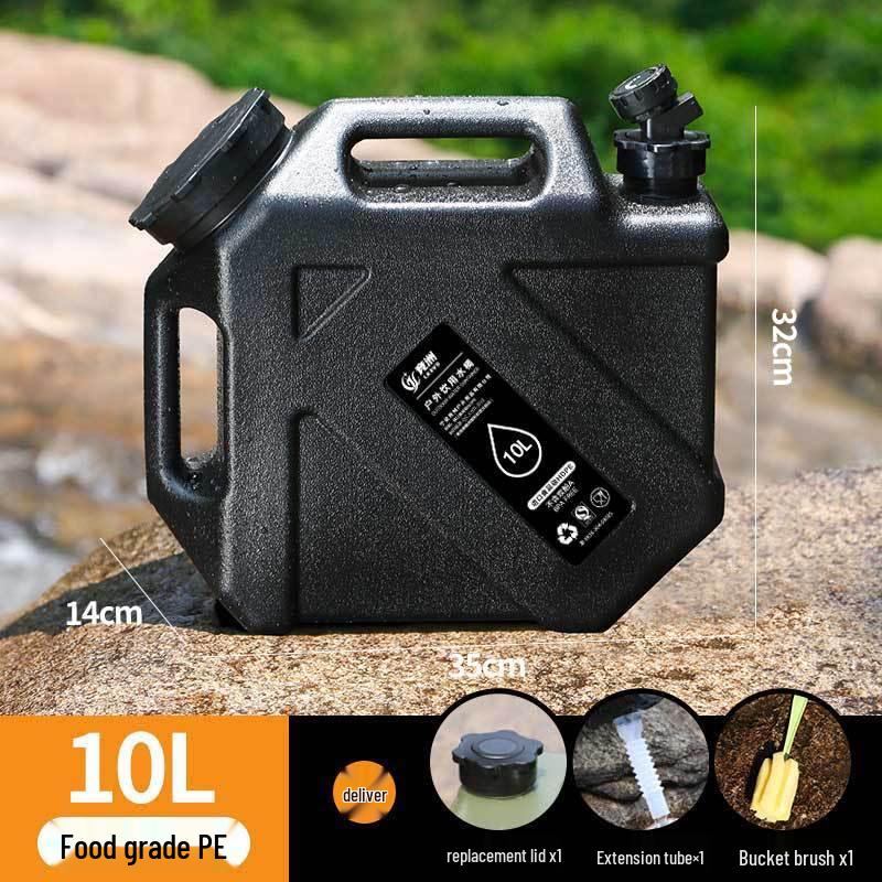 Outdoor Food-Grade PE Water Storage Bucket with Faucet