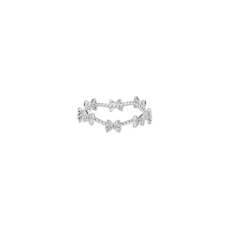 Stylish And Elegant Korean Inspired Adjustable Open Finger Ring With Shimmering Butterfly Design For Women