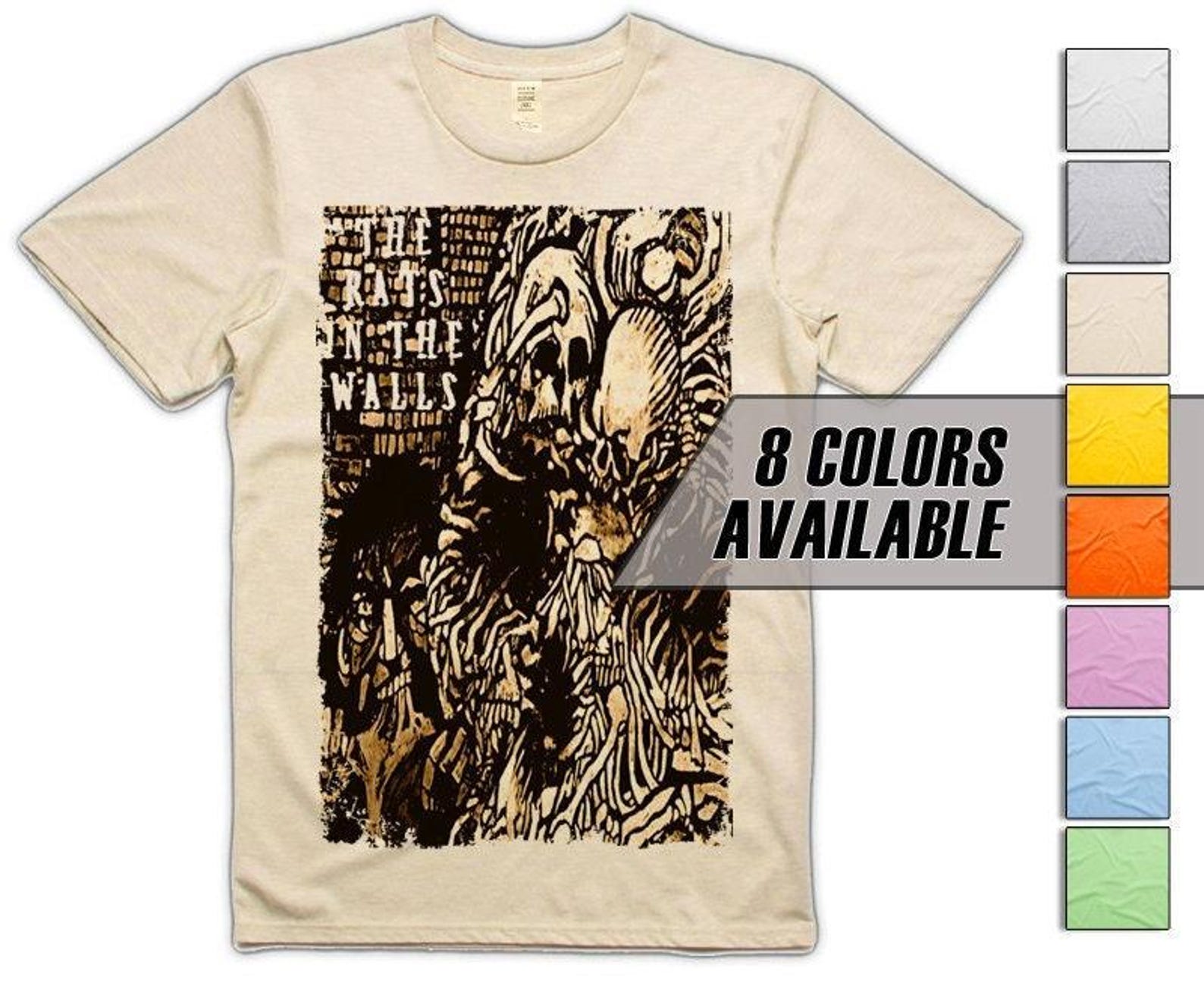 The Rats in the Walls V2 (Lovecraft) Men s T-Shirt all sizes S-5XL 8 Colors available 3XL